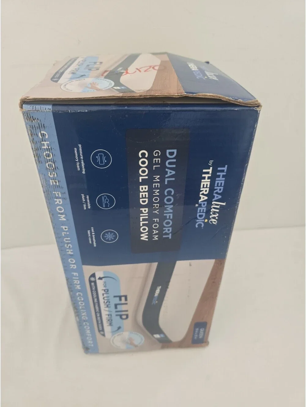 Theraluxe by Therapedic Dual Comfort Gel Memory Foam Pillow